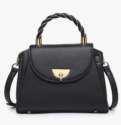 Jen & Co Clarke Twist Lock Satchel w/ Braided Handle