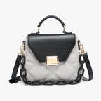 Jen & Co Ollie Quilted Crossbody w/ Chain Strap
