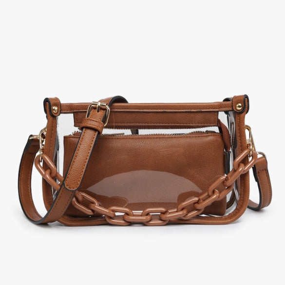 Jen & Co Jessica Clear Crossbody