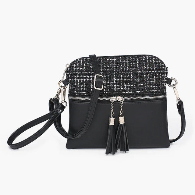Jen & Co Tara Crossbody with Tassel Zippers