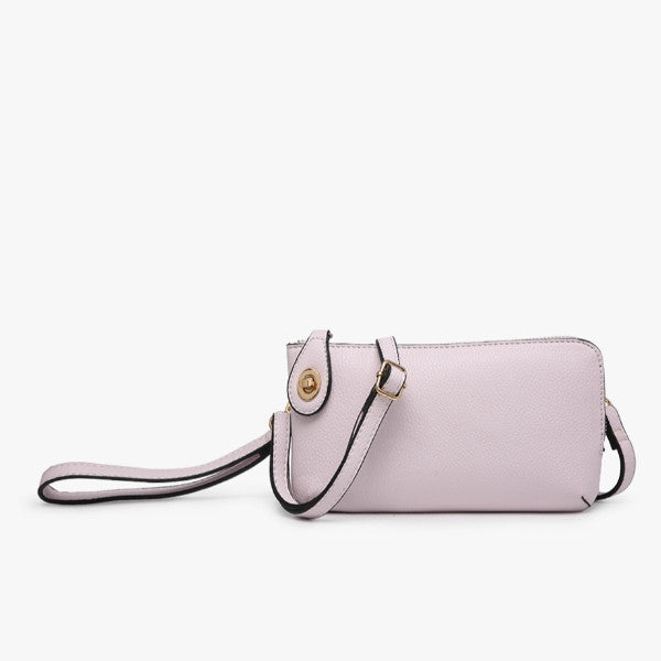 Jen & Co Kendall Crossbody/Wristlet with Twist Lock Closure