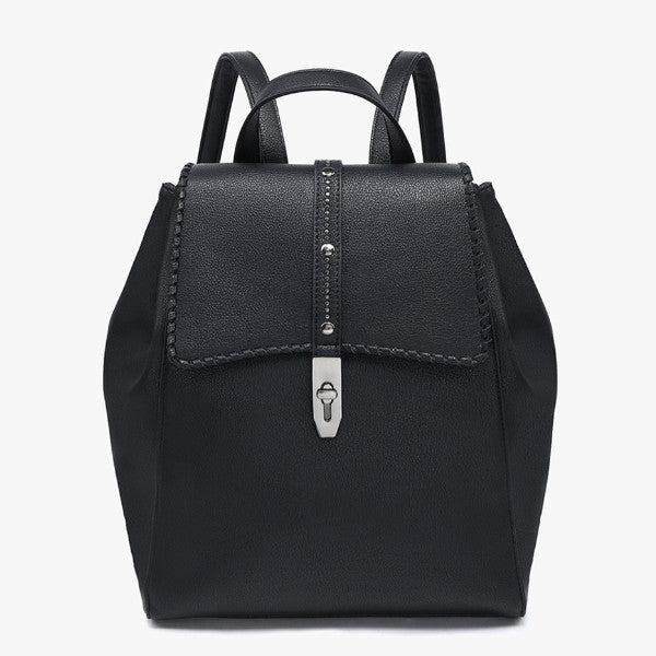 Jen & Co Olive Studded Whipstitch Backpack