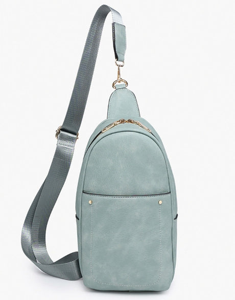 Jen & Co Pamela Double Zip Sling Bag