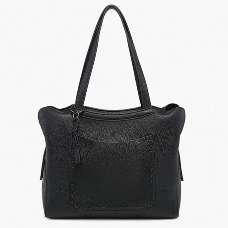 Jen & Co Hunter Pocket-Front Distressed Tote