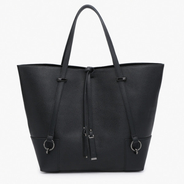 Jen & Co Kya Structured Tote w/ Contrast Trim