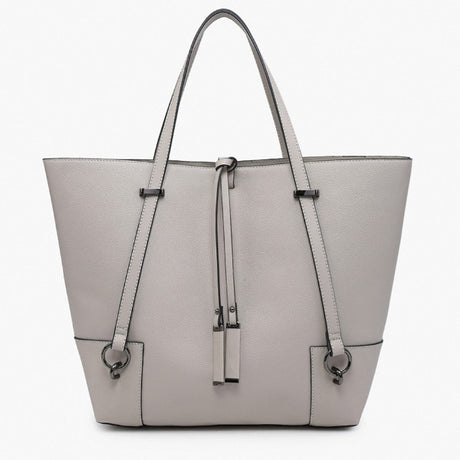 Jen & Co Kya Structured Tote w/ Contrast Trim