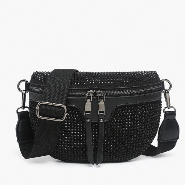 Jen & Co Kai Rhinestone Belt Bag