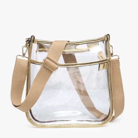 Jen & Co Posie Clear Crossbody with Removeable Strap
