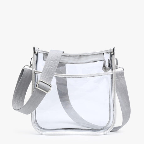 Jen & Co Posie Clear Crossbody with Removeable Strap
