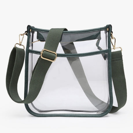 Jen & Co Posie Clear Crossbody with Removeable Strap