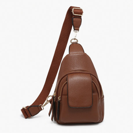 Jen & Co Sophia Sling Bag w/ Flapover Pocket