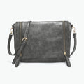 Jen & Co Foster Distressed Dual Zip Crossbody