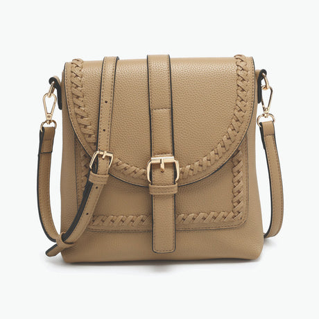 Jen & Co Roberta Whipstitch Flapover Crossbody
