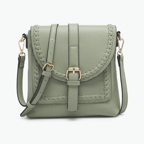 Jen & Co Roberta Whipstitch Flapover Crossbody