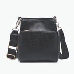 Jen & Co Jeanne Square Bucket Bag w/ Guitar Strap