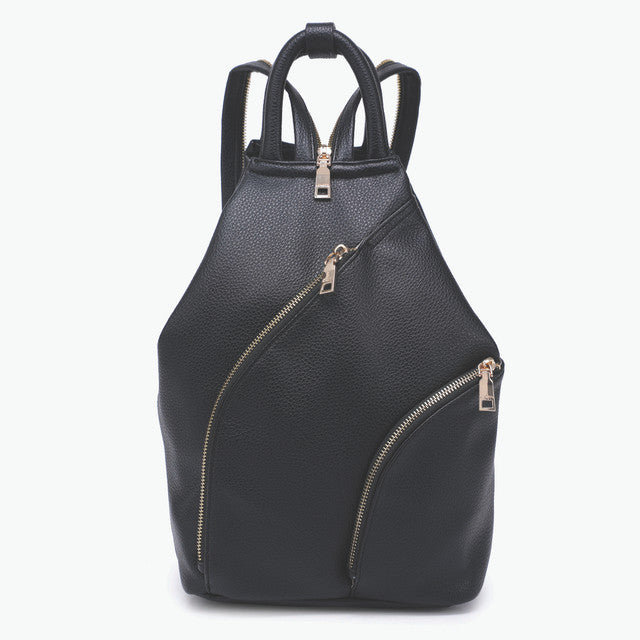 Jen & Co Maura Diagonal Zipper Backpack