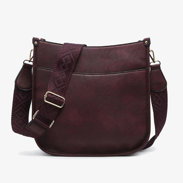 Jen & Co Chloe Crossbody with Guitar Strap - Roomy, modern handbag