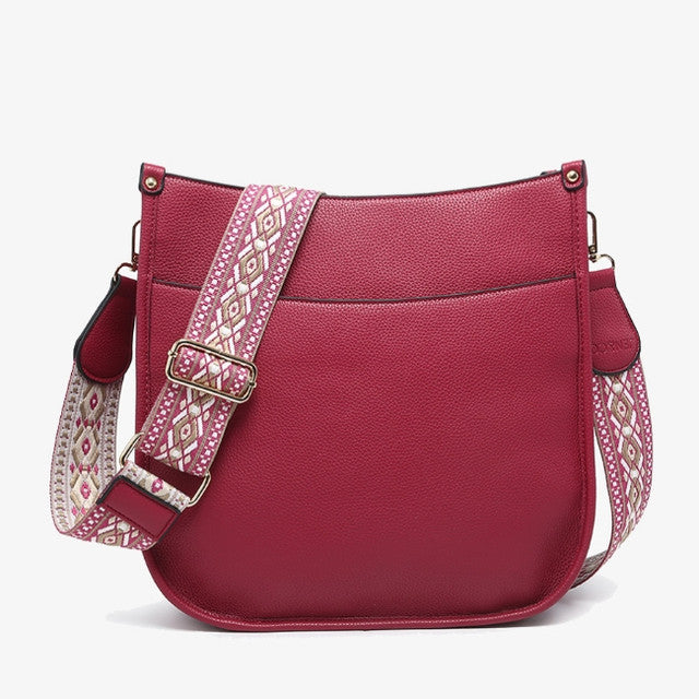 Jen & Co Chloe Crossbody with Guitar Strap - Roomy, modern handbag