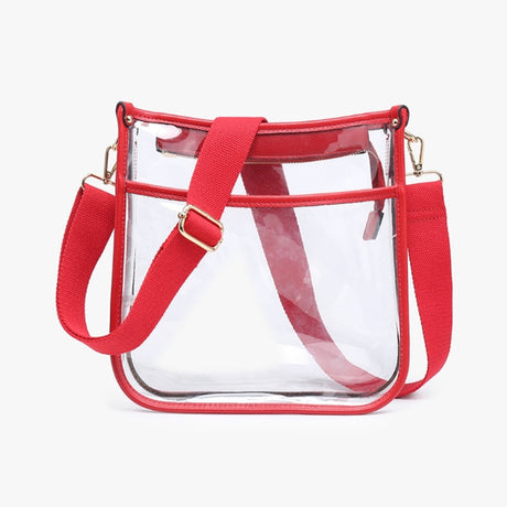 Jen & Co Posie Clear Crossbody with Removeable Strap