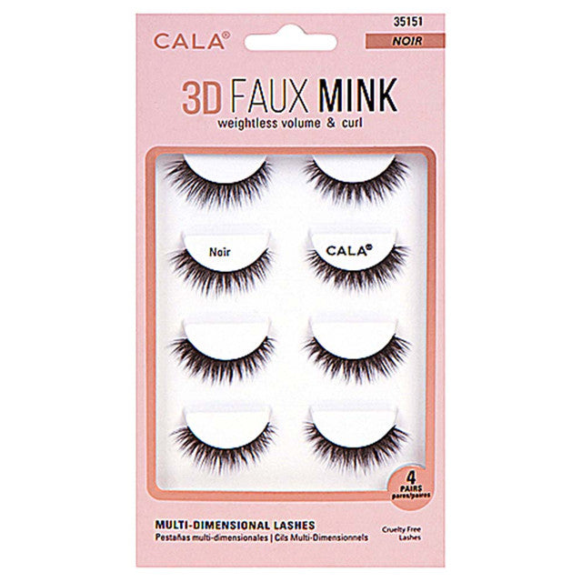 Cala 3D Faux Mink Lashes - 4 Pair Packs