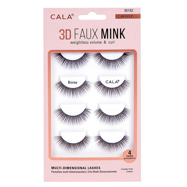Cala 3D Faux Mink Lashes - 4 Pair Packs