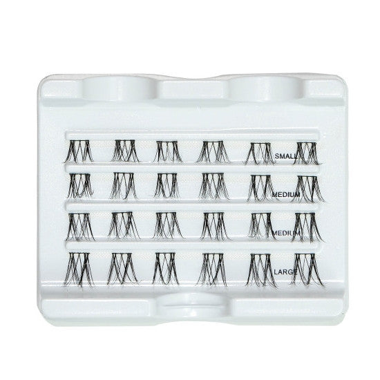 Cala Lash Glow Up: 24 Wispy Faux Lash Clusters close up