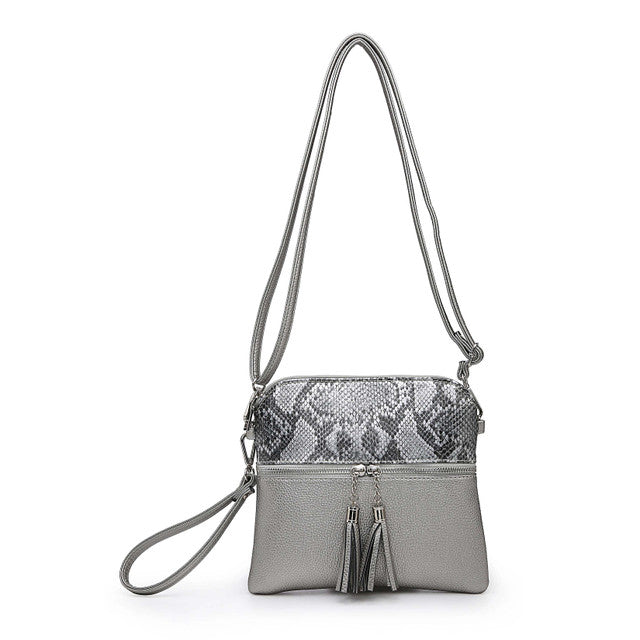 Jen & Co Tara Crossbody with Tassel Zippers