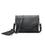 Jen & Co Sloane Flapover Crossbody with Tassel