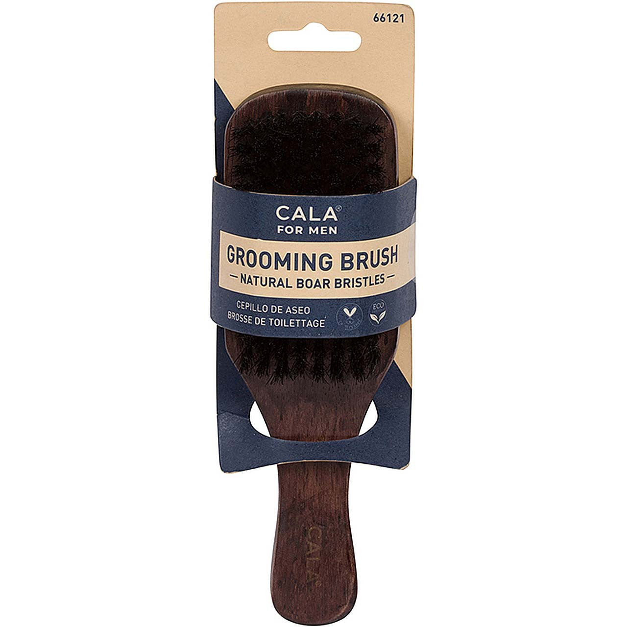 Cala for Men Dark Wood Boar Grooming Brush