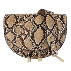 Mersi Ava Faux Snakeskin Messenger Bag