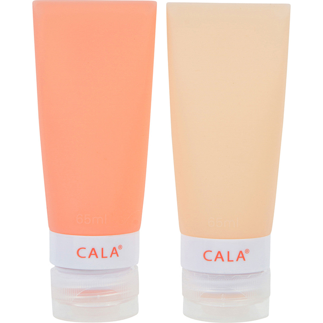 Cala Silicone Travel Bottles - Coral