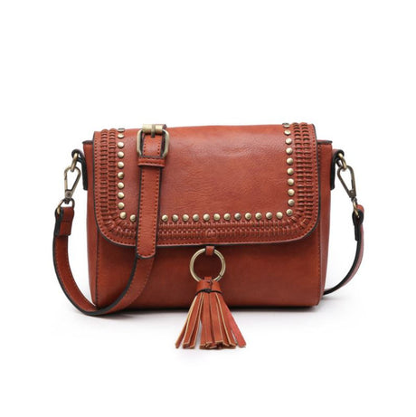 Jen & Co Sage Studded Crossbody