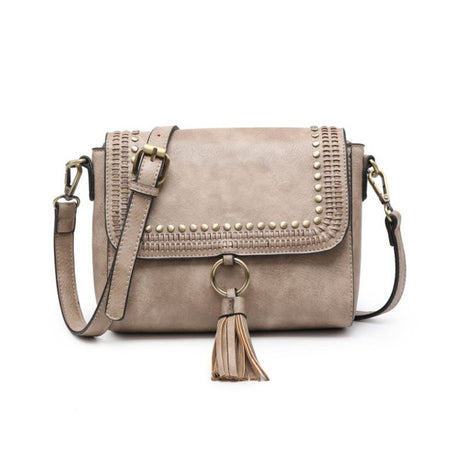 Jen & Co Sage Studded Crossbody