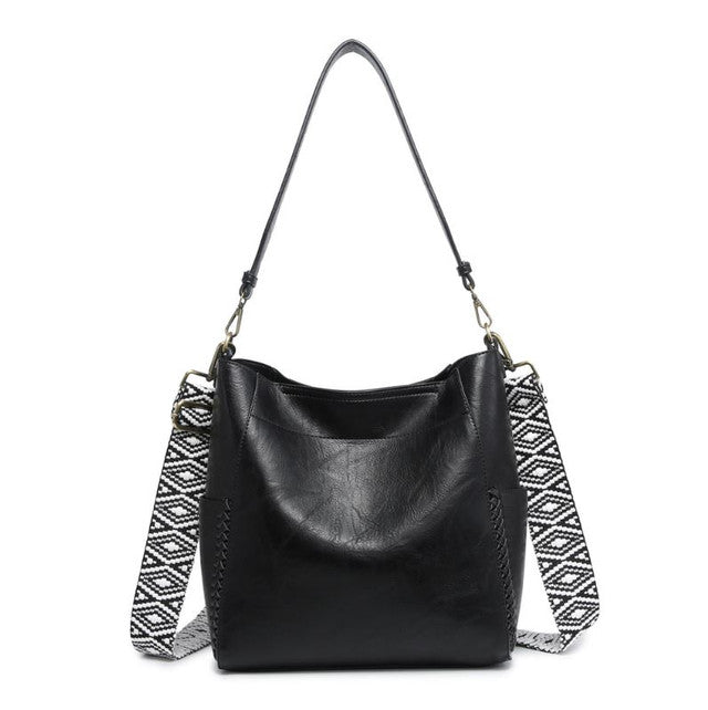 Jen & Co Penny Bucket Bag with Guitar Strap