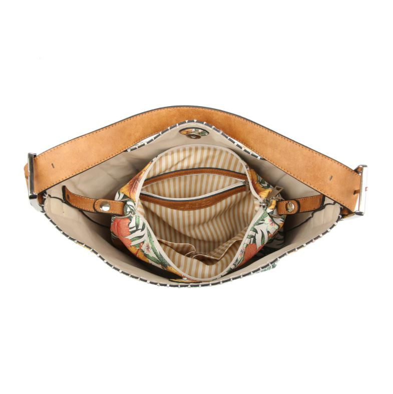 Jen & Co Alexa Hobo Bag inside view