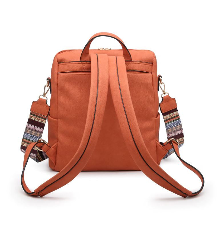 Jen & Co Amelia Convertible Backpack Back view