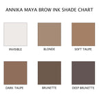 Annika Maya Brow Ink Shade Chart