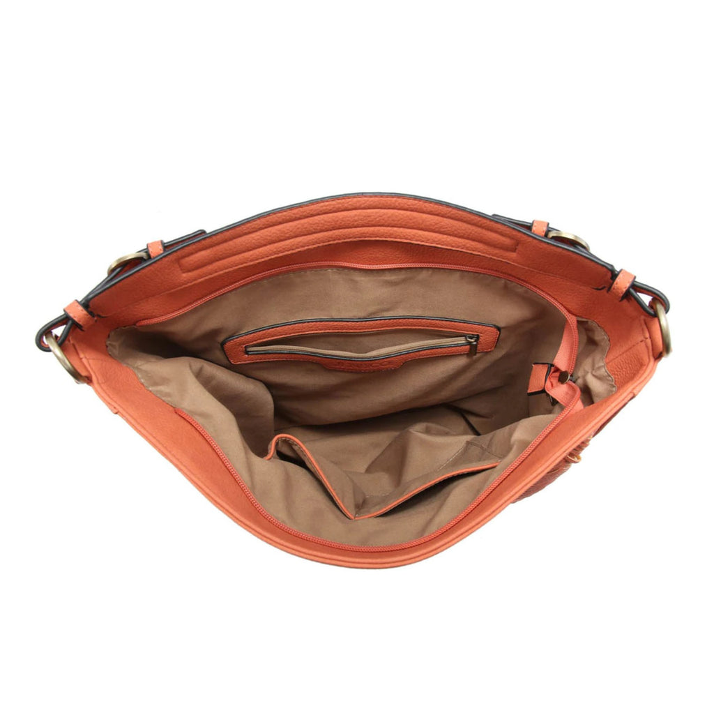Jen & Co Aris Hobo Crossbody Tote inside view