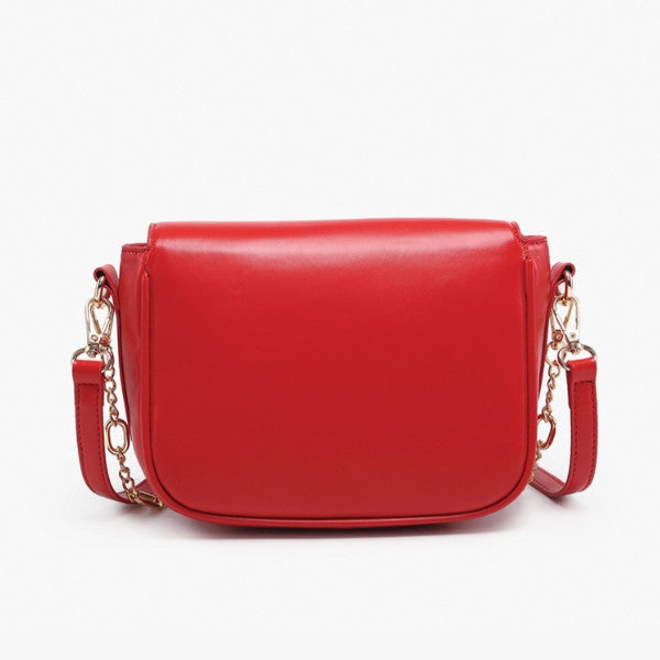 Jen & Co Athens Accented Flapover Crossbody back view