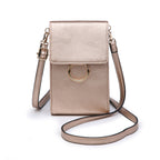 Jen & Co Ayla Touch-Sensitive Cell Phone Bag in rosegold