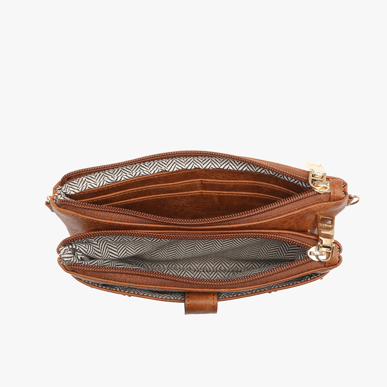 Jen & Co Ayra Studded Front Wallet inside view