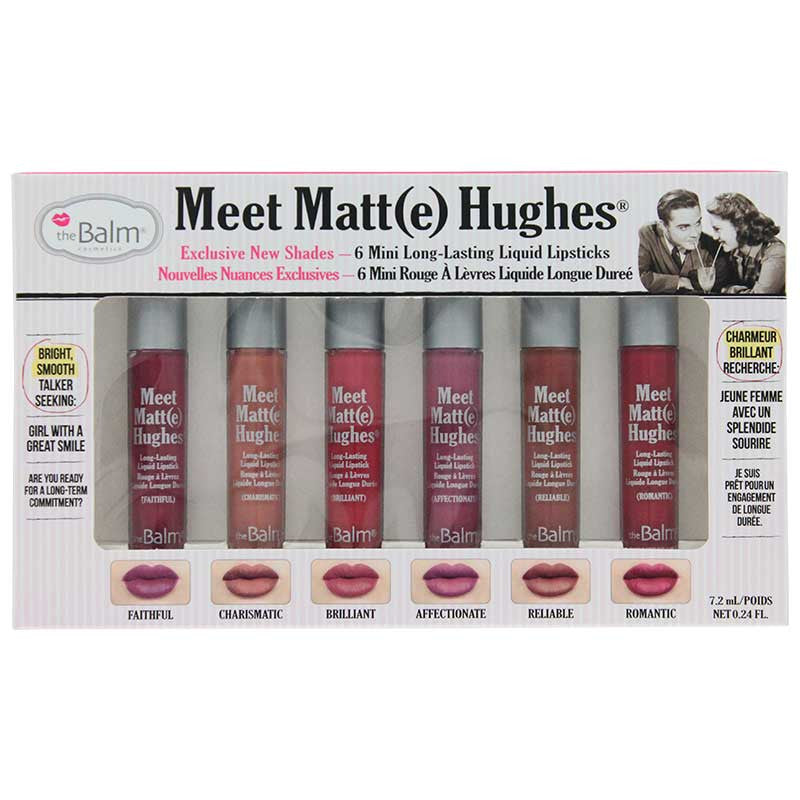 theBalm Meet Matt(e) Hughes 6 Mini Liquid Lipsticks - Kit 2