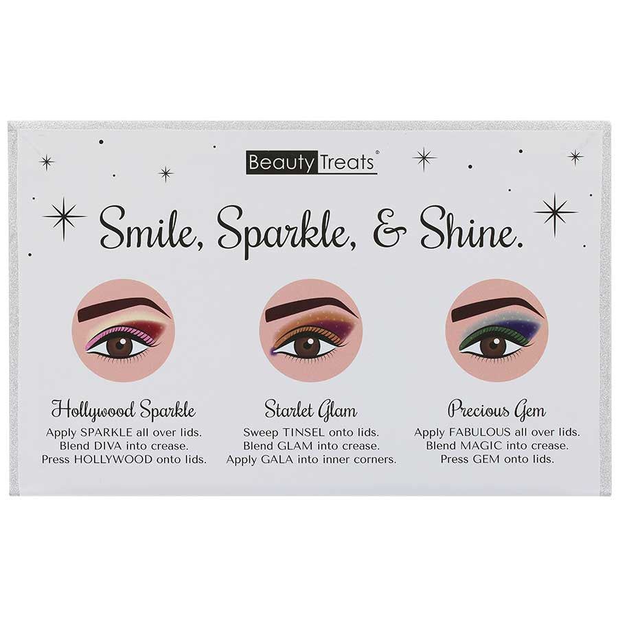 Beauty Treats Glam Glitters Palette Back Side