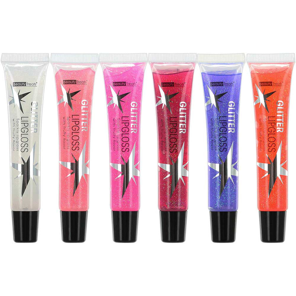 Beauty Treats Glitter Lip Gloss - Pack of 6