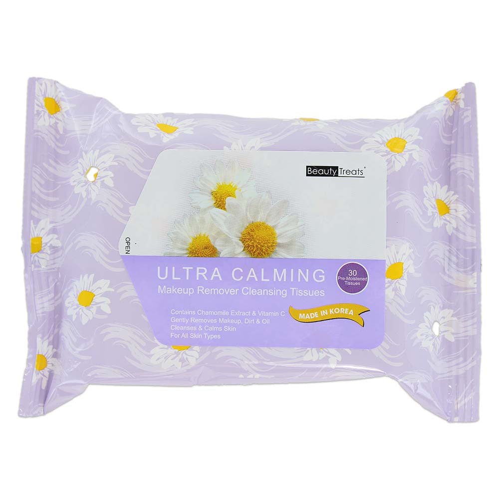 Beauty Treats Makeup Remover Cleansing Tissues - Ultra Calming