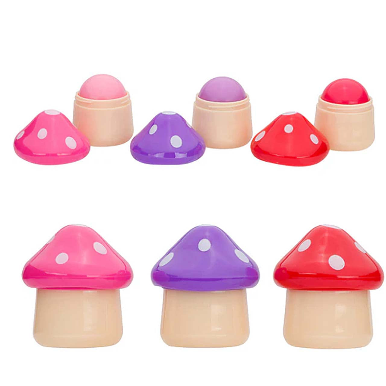 Beauty Treats Enchanted Mushroom Shaped Lip Balm - Pack of 3