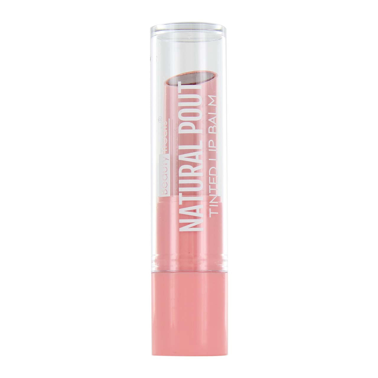 Beauty Treats Natural Pout Tinted Lip Balm closed tube