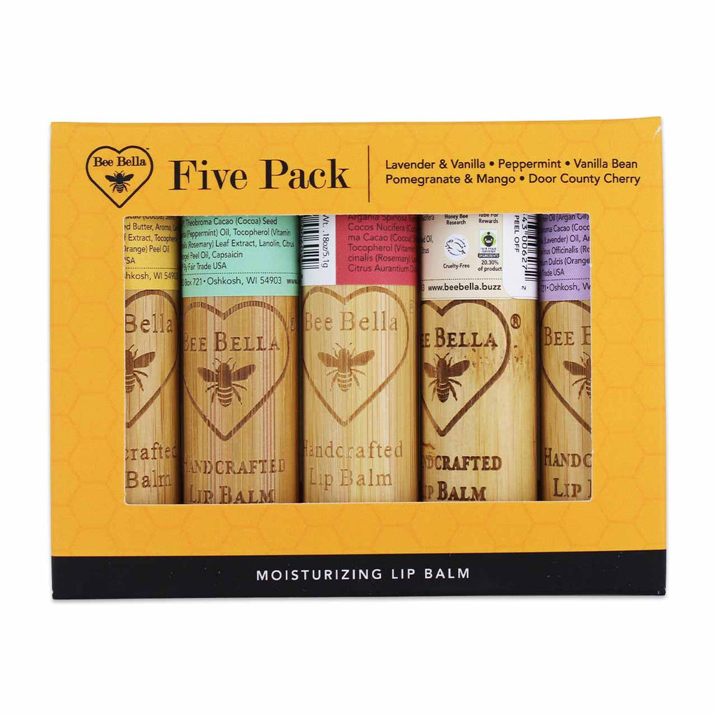 Bee Bella Lip Balm Five Pack