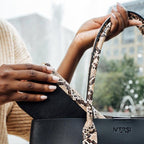 Mersi Carrie Bifold Wallet with Faux Snakeskin style shot