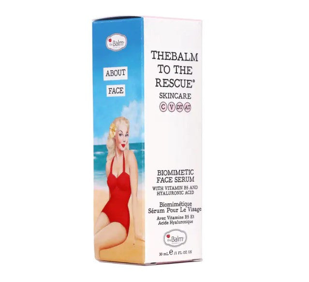theBalm to the Rescue Biomimetic Face Serum box